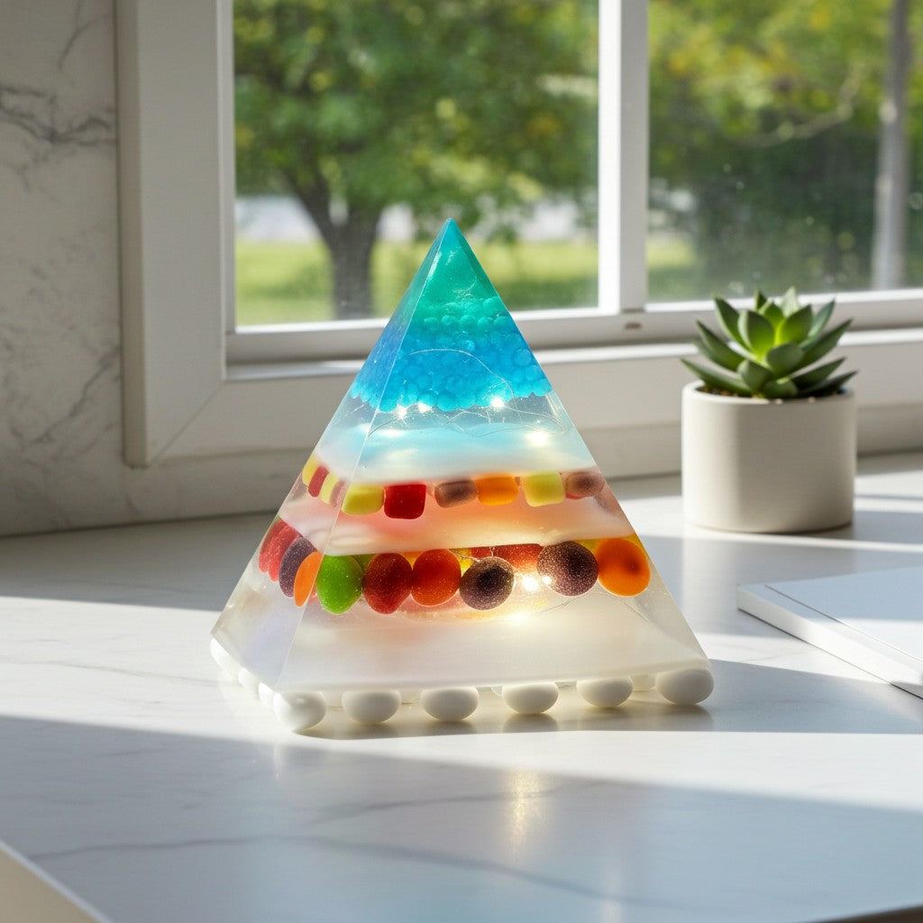 Bespoke Large Resin Pyramid Lamp image 5