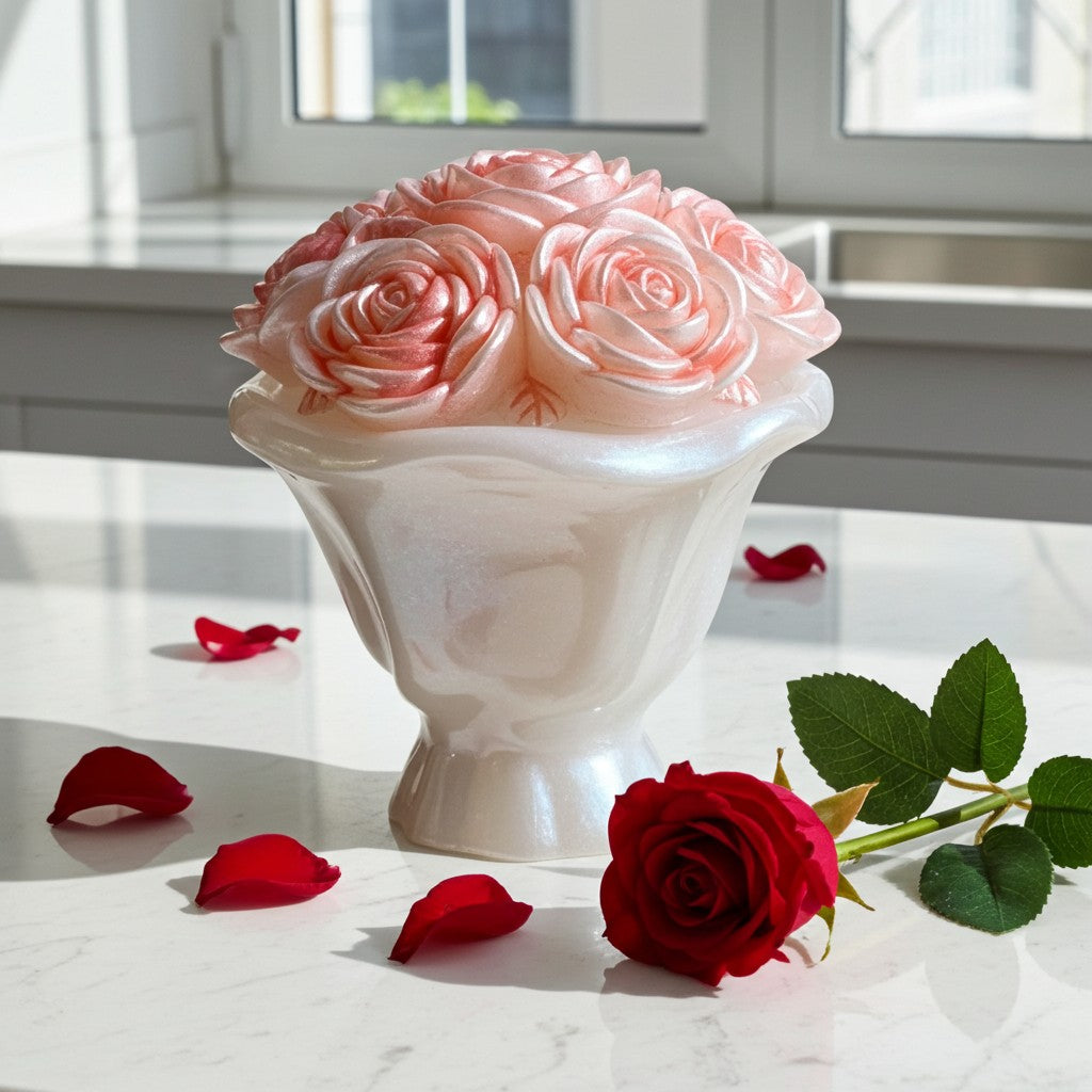 Valentine Mother's Day Red Rose Trinket Jars image 5