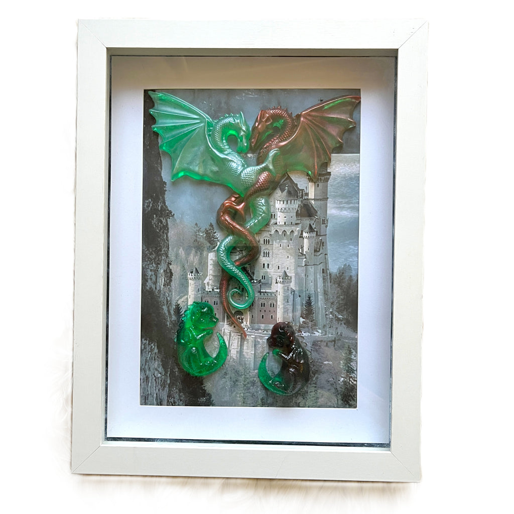 Entwined Resin Dragons Wall Picture image 6
