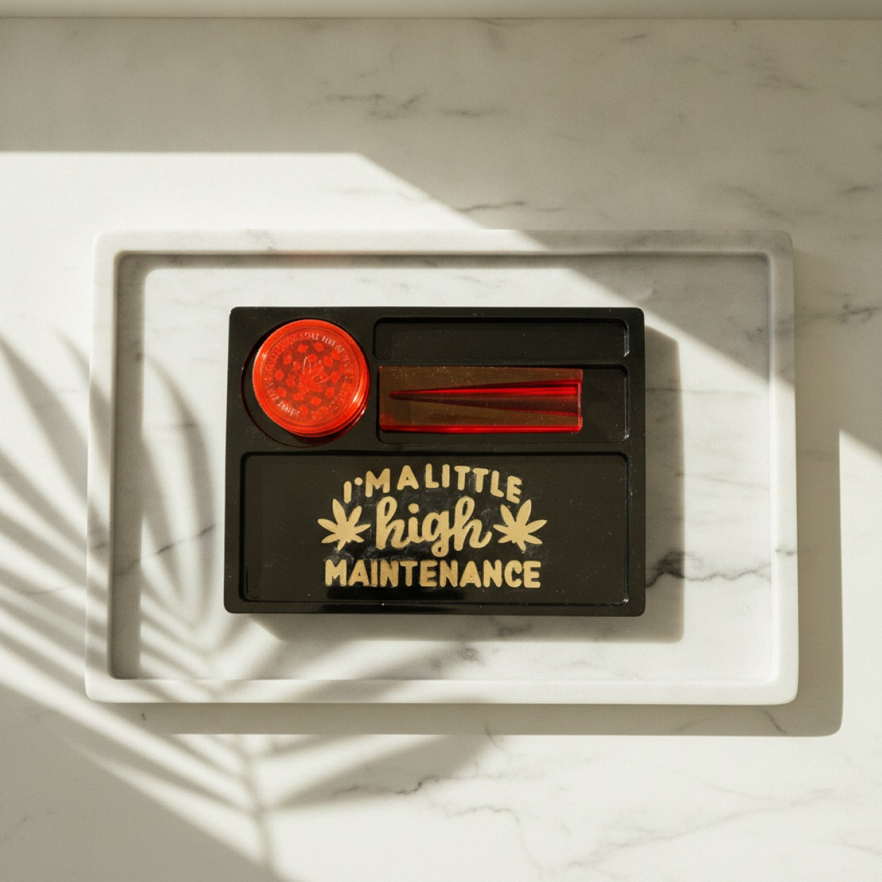 Handmade High Maintenance Resin Rolling Tray