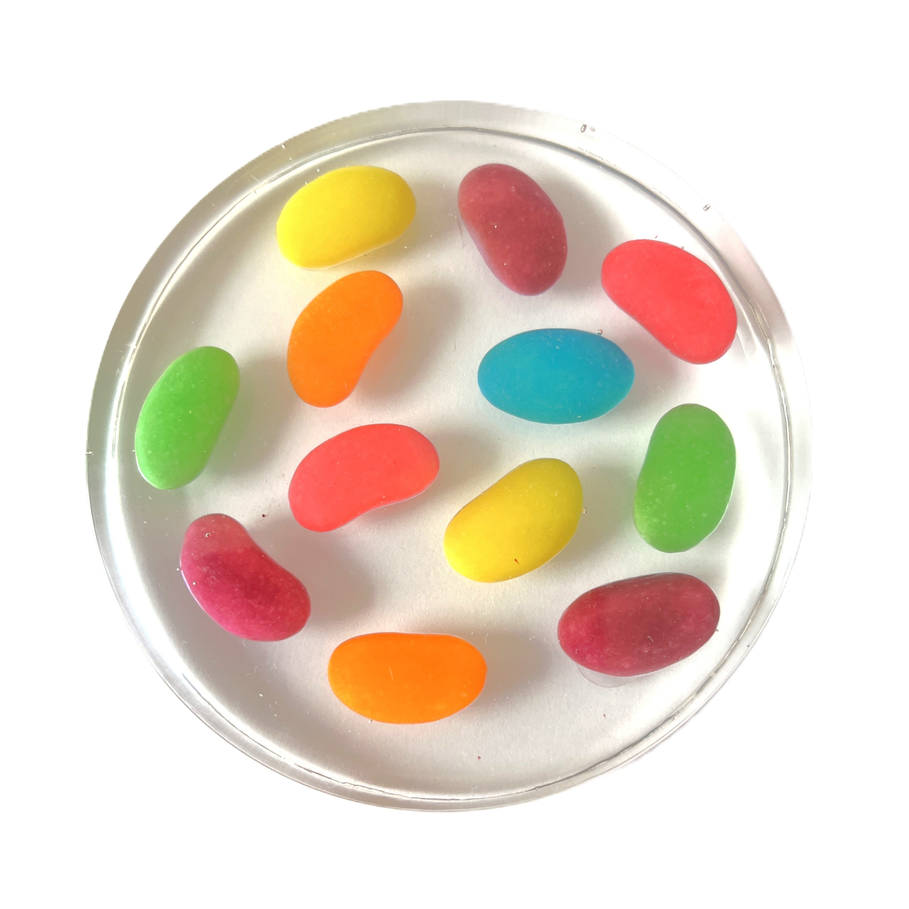 2 Multi Colour Jellybean Sweets Coasters image 2