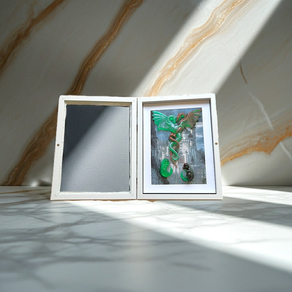 Entwined Resin Dragons Wall Picture image 4