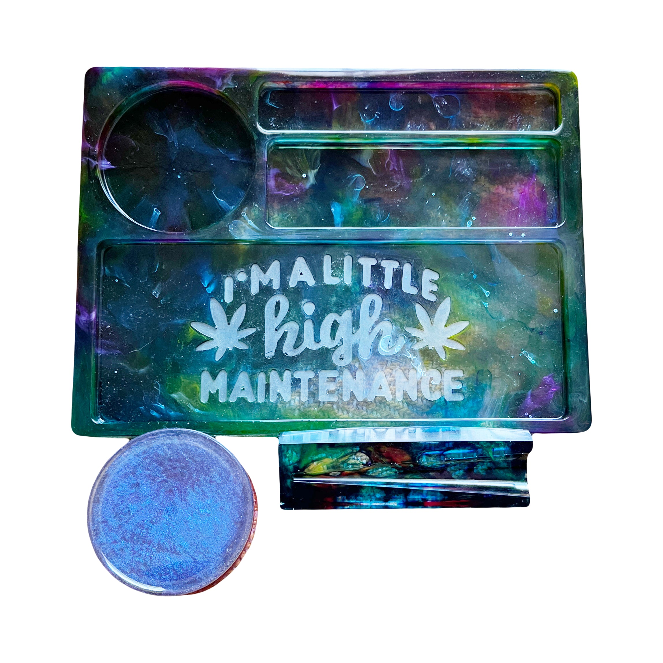 Handmade High Maintenance Resin Rolling Tray