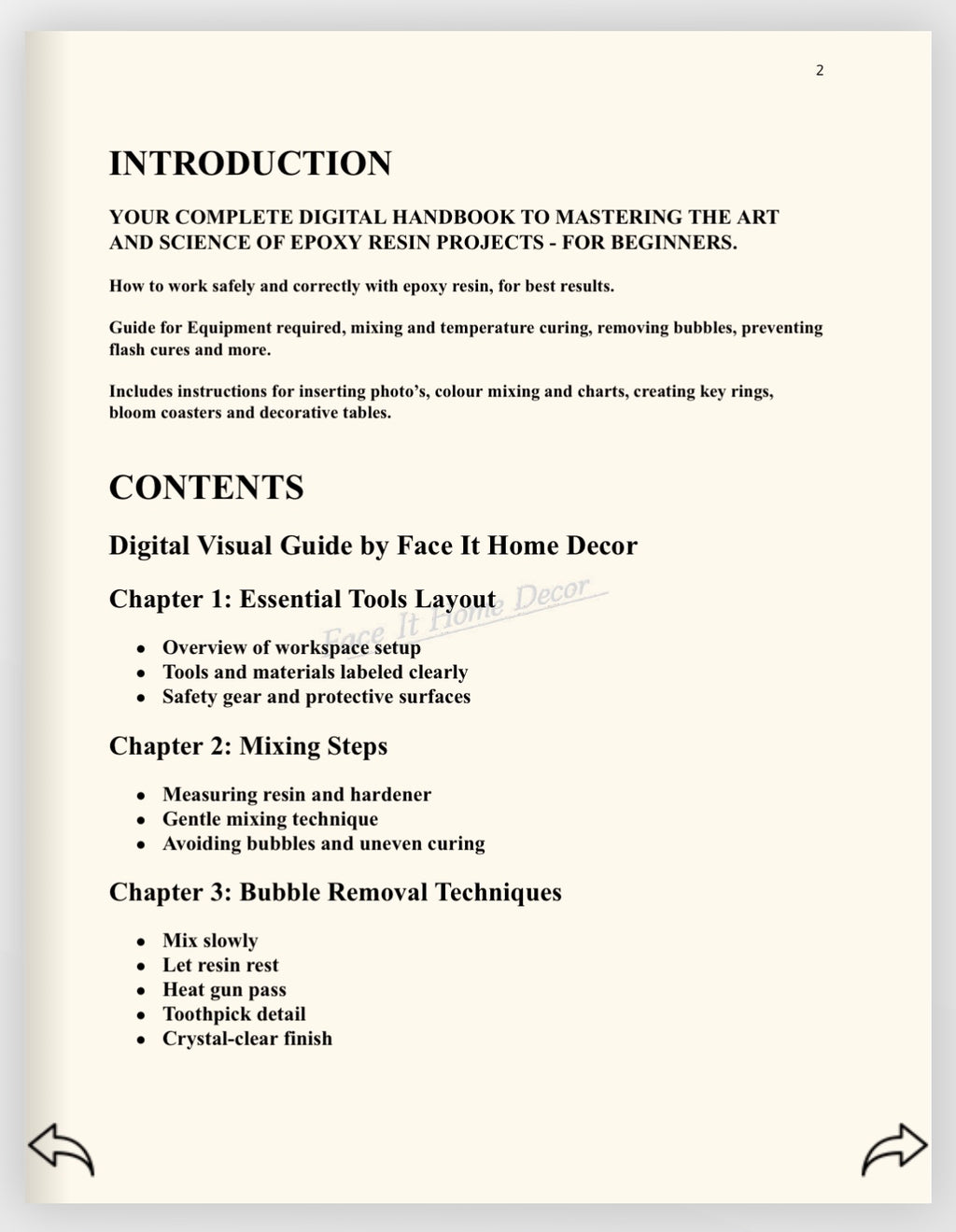 Digital Ebook Epoxy Resin For Beginners Guide Digital Download