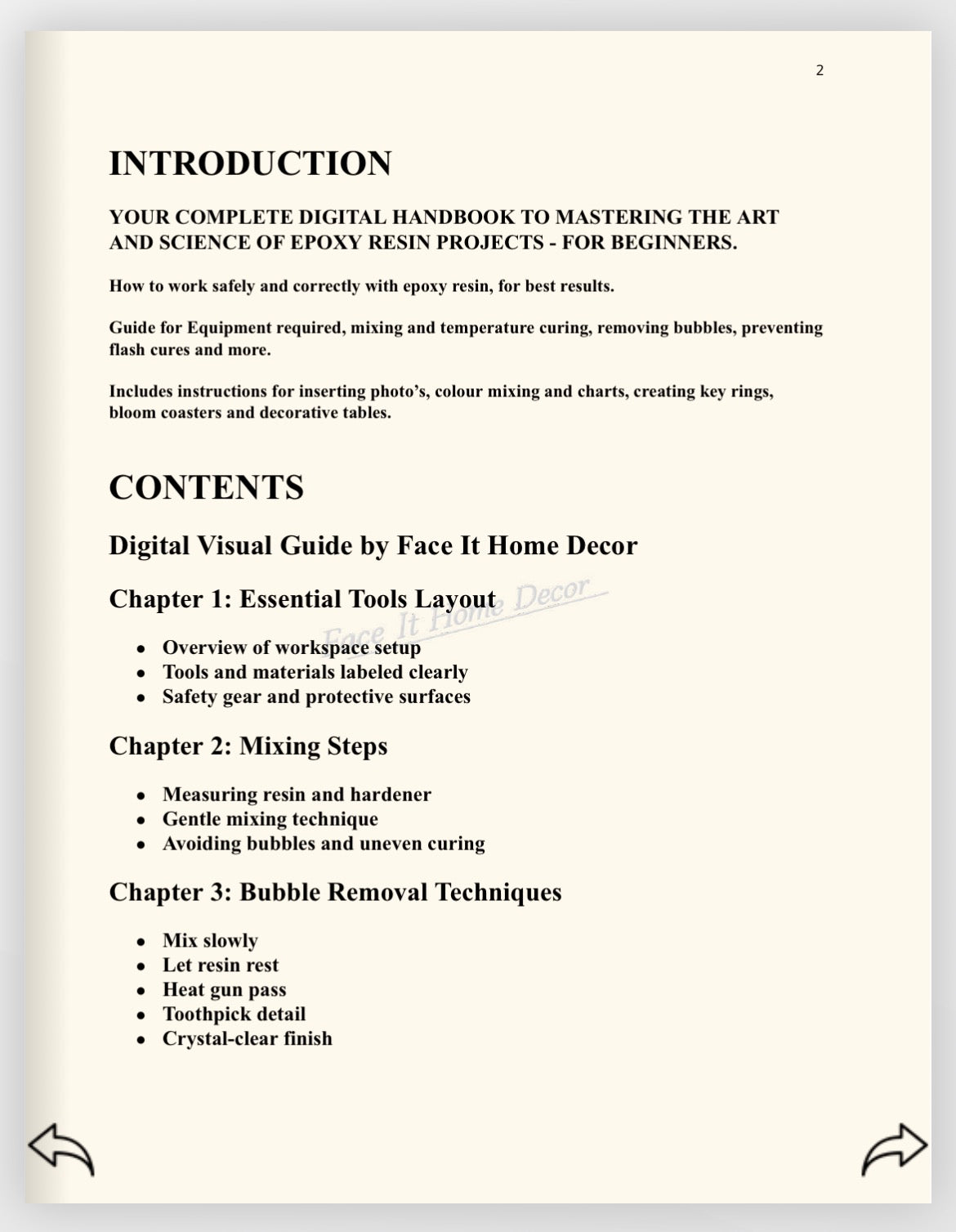 Digital Ebook Epoxy Resin For Beginners Guide Digital Download