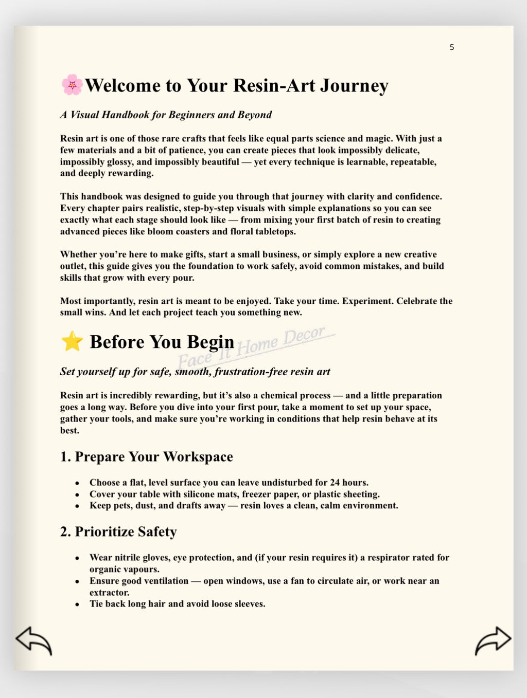 Digital Ebook Epoxy Resin For Beginners Guide Digital Download