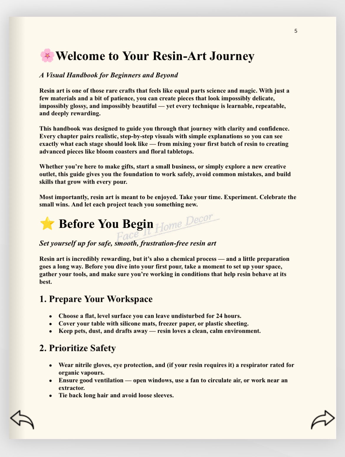 Digital Ebook Epoxy Resin For Beginners Guide Digital Download