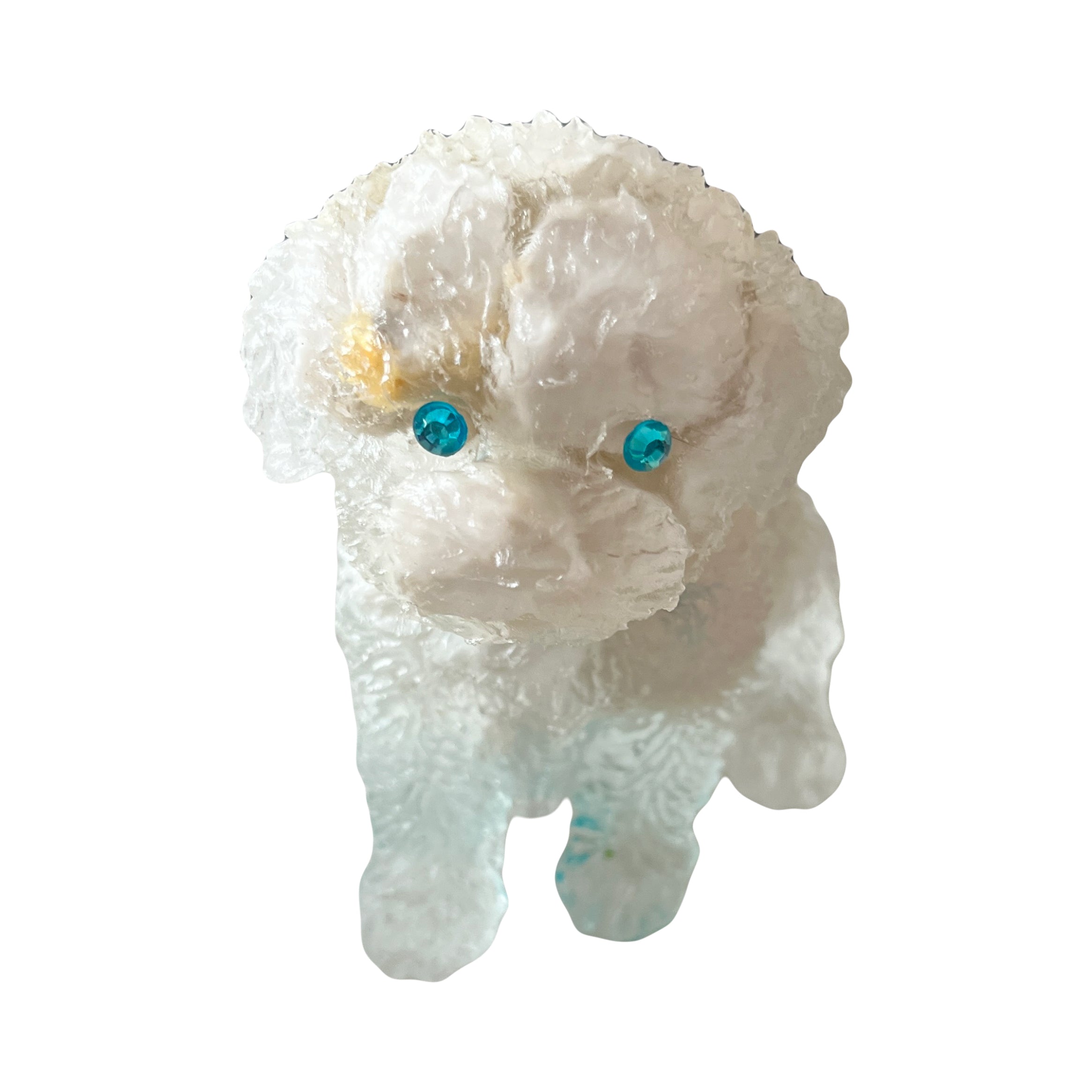 Handmade Resin Stone Dog Statue Figurine Ornament For Home Decor