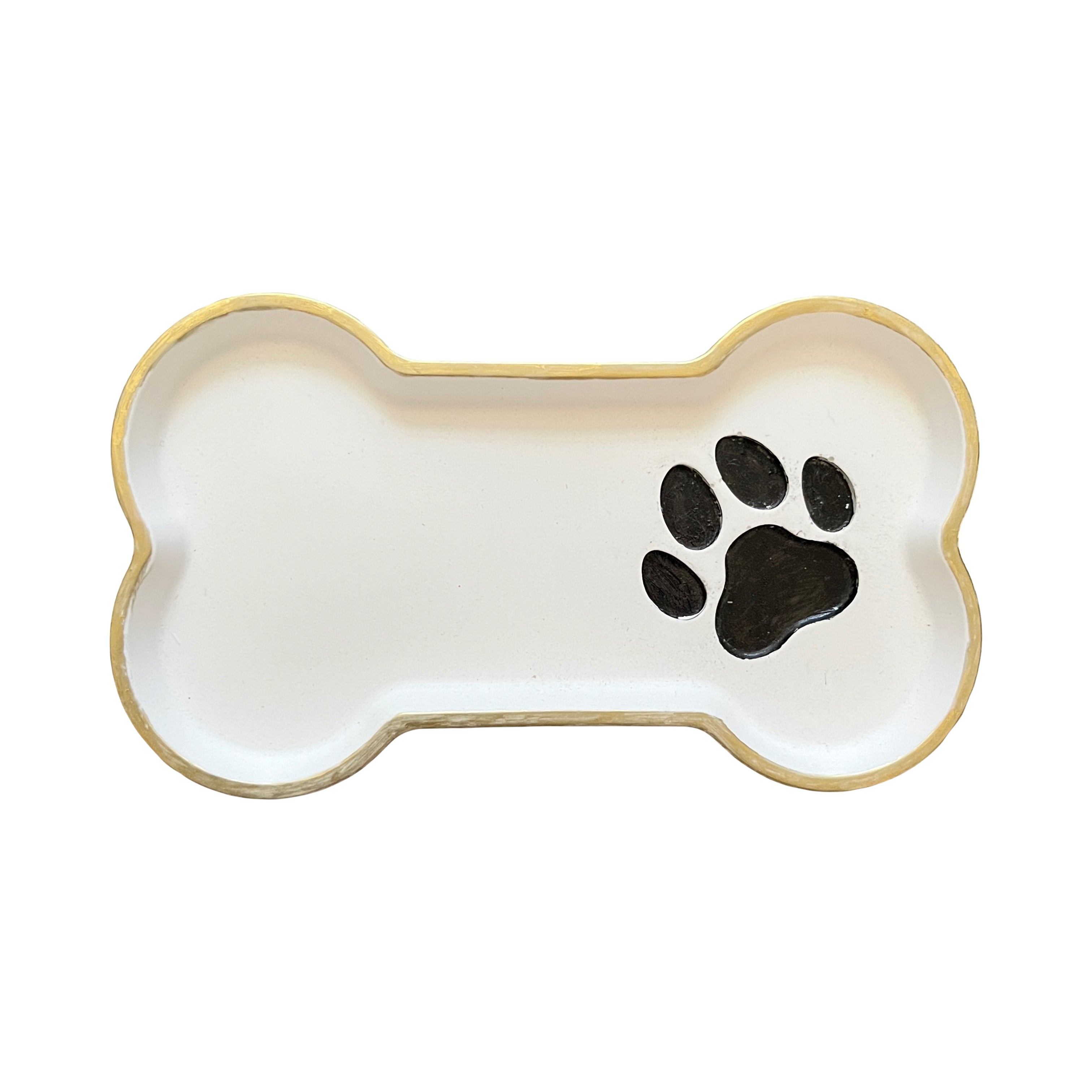 Handmade Dog Bone Shaped Storage Dish Plate