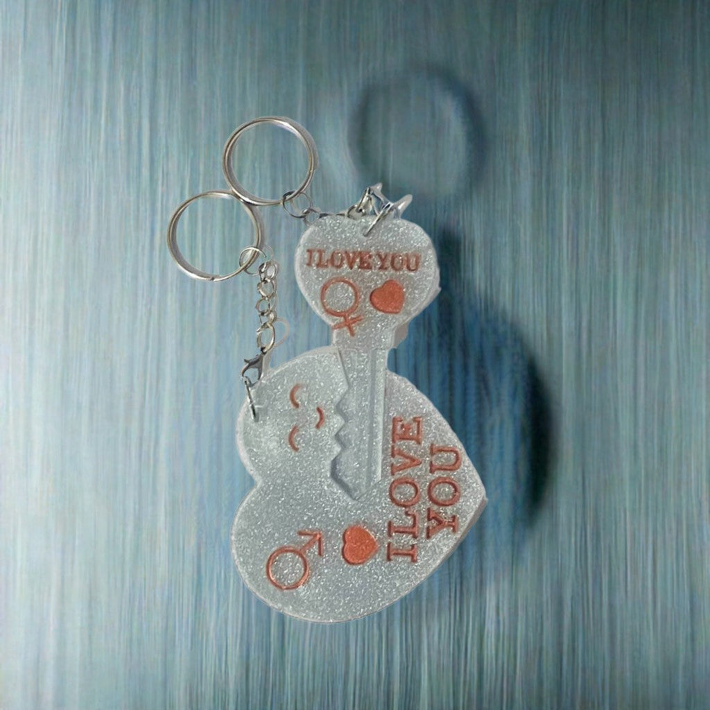 Love Heart Keychain Gifts For Him and Her image 4