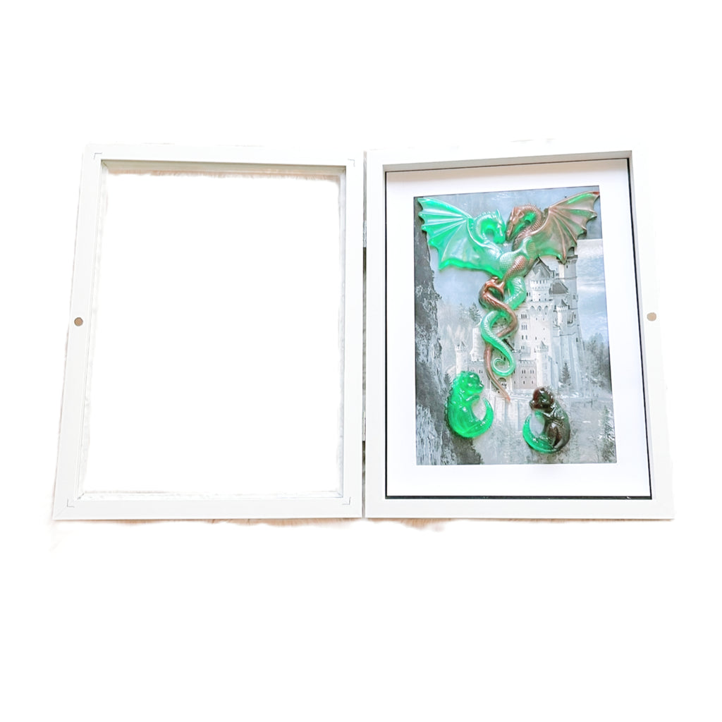 Entwined Resin Dragons Wall Picture image 7