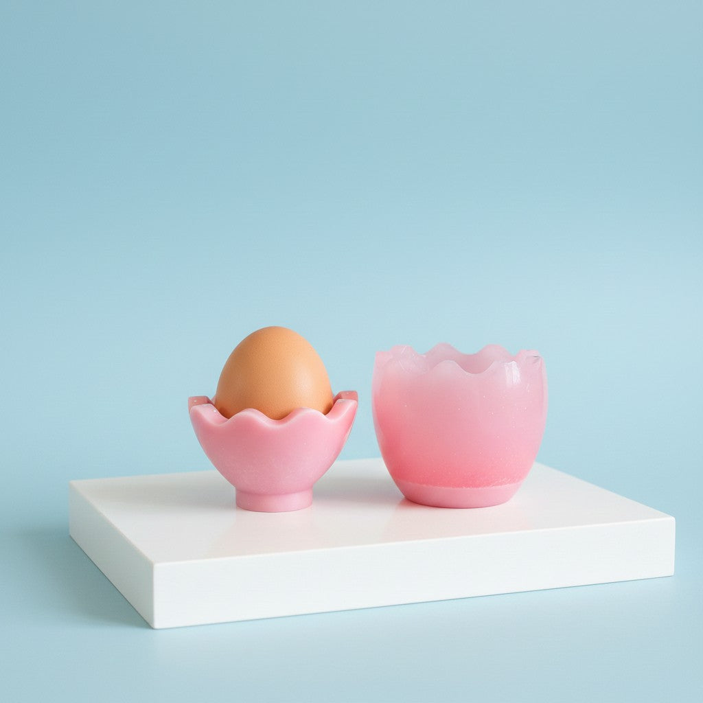 Candleholder handmade resin egg cups image 2