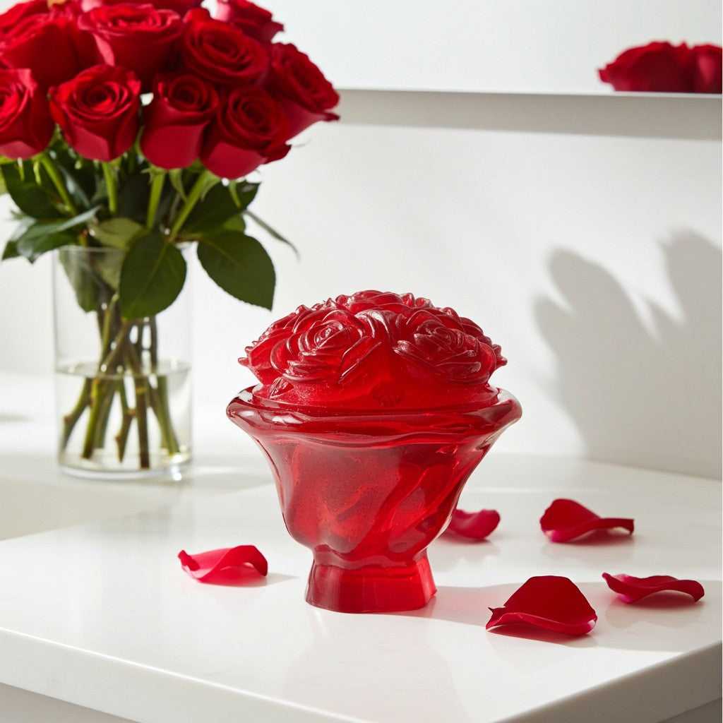 Valentine Mother's Day Red Rose Trinket Jars image 1