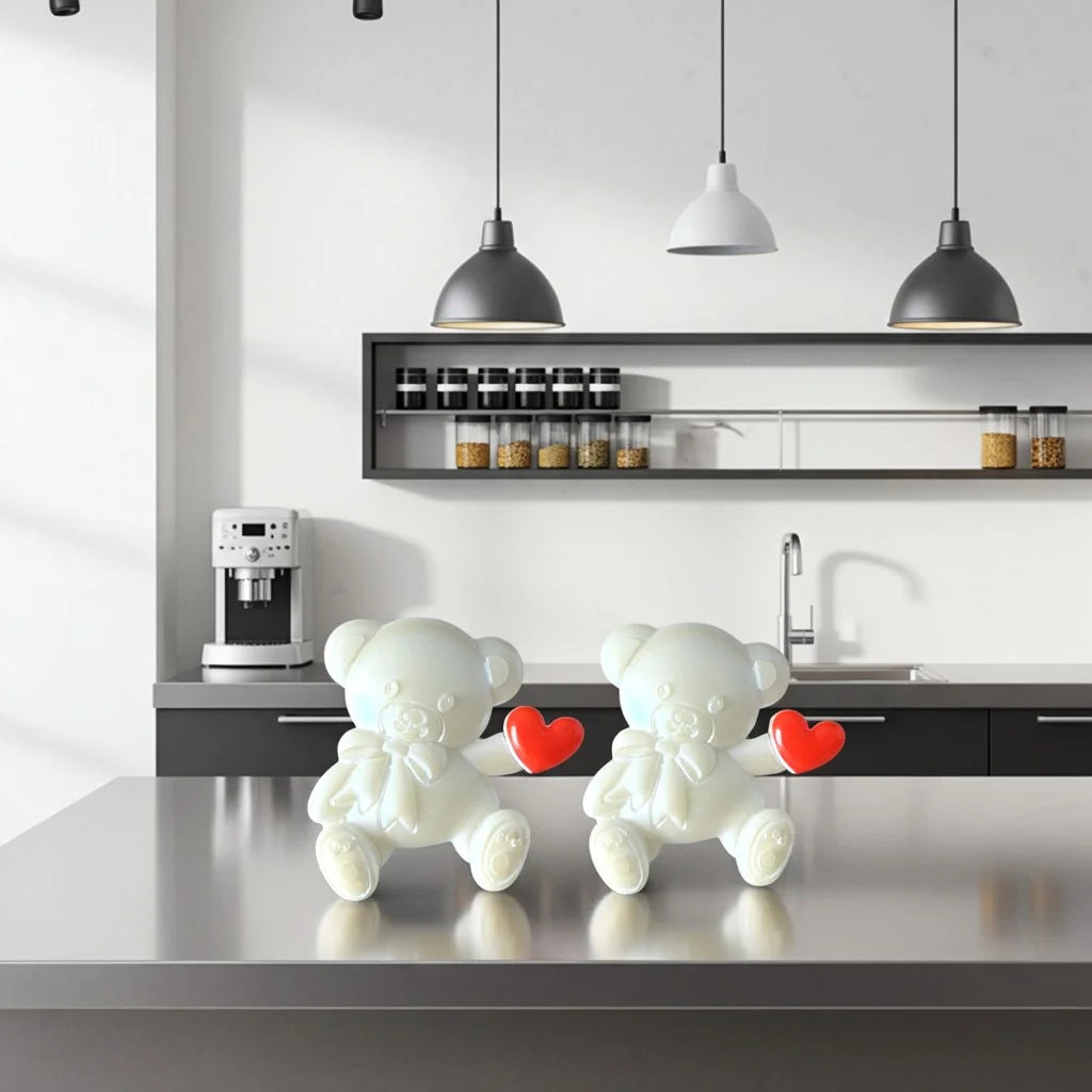Metallic Teddybear Fridge Magnets Gift image 2