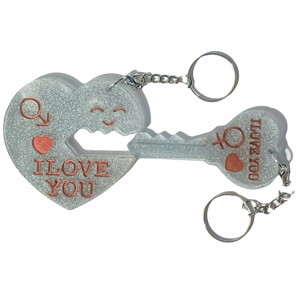 Love Heart Keychain Gifts For Him and Her image 1