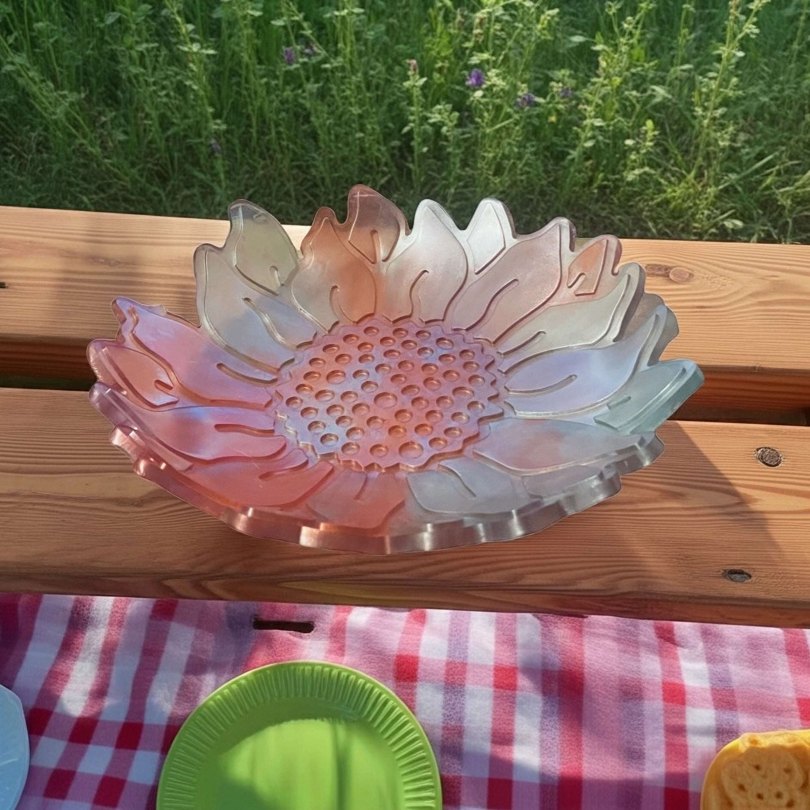 Resin Sunflower Bowl Multi-Colours image 2