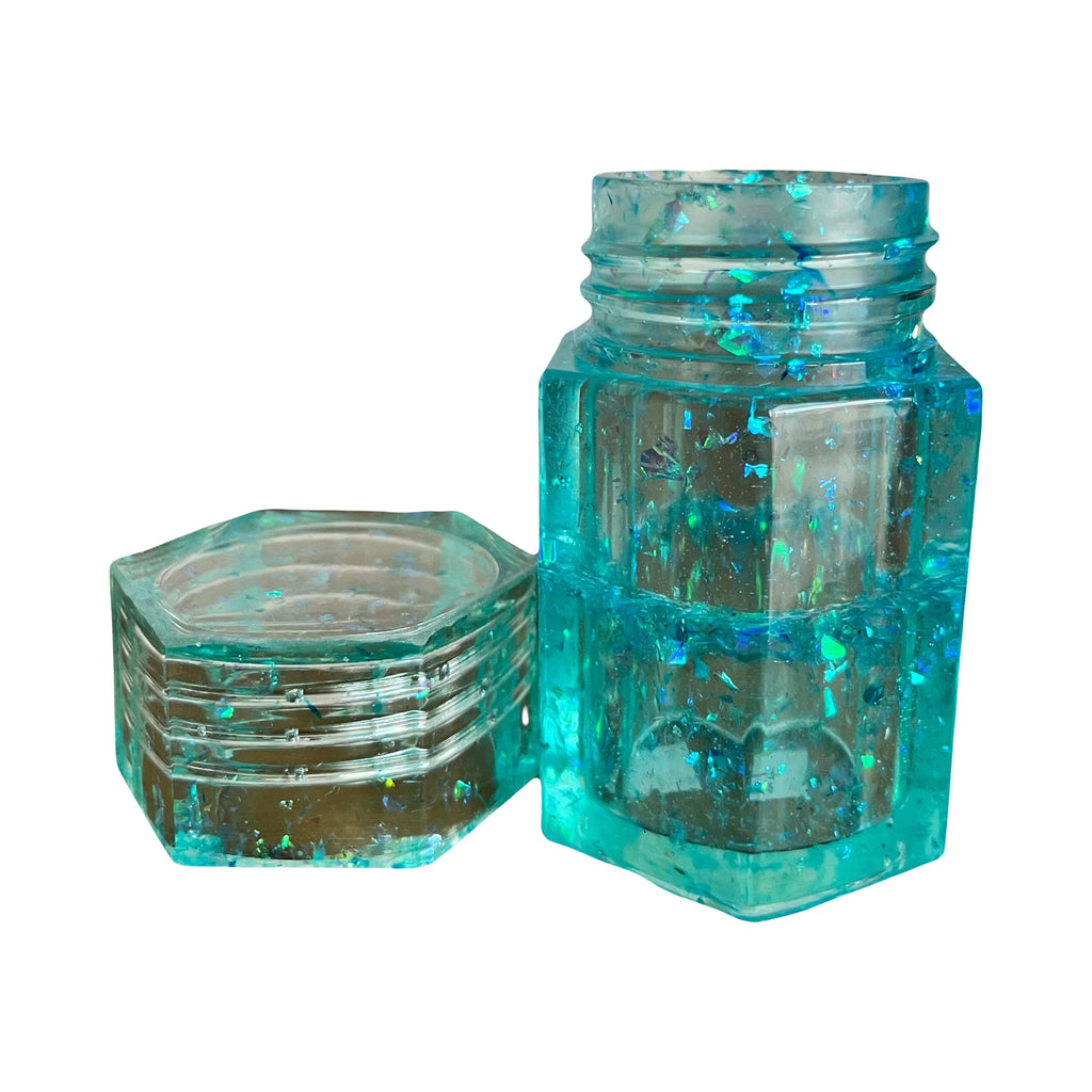 Handmade Glitter Resin Storage Spice Jars image 2