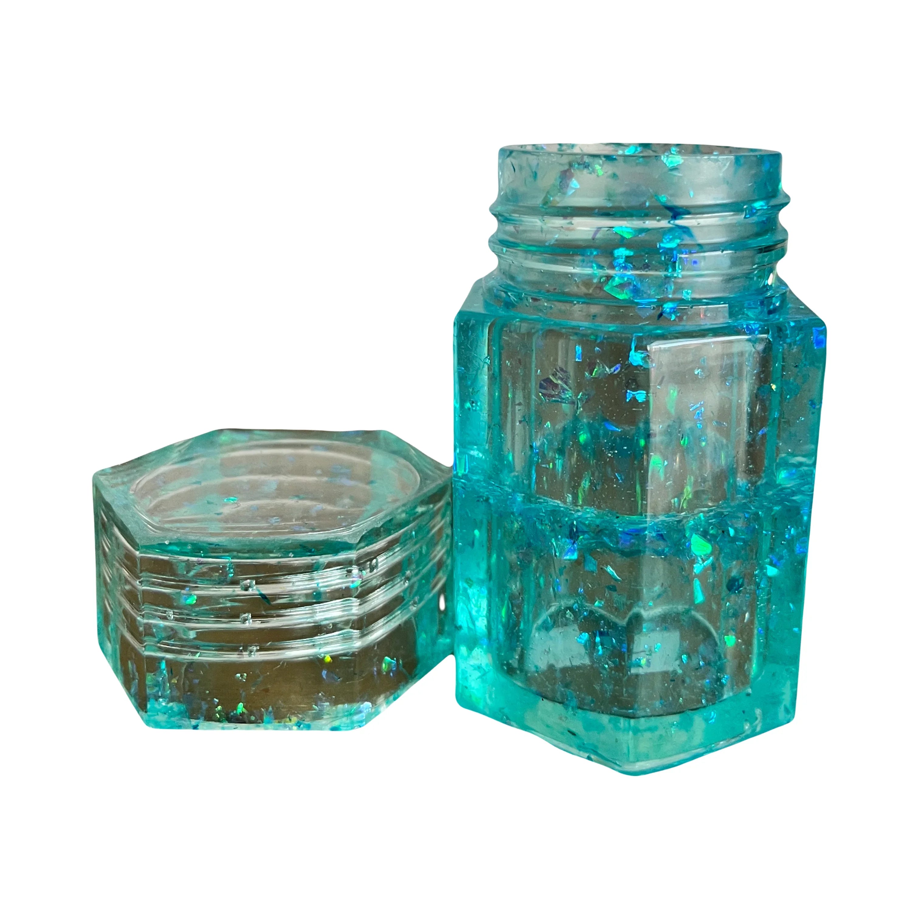 Handmade Glitter Resin Storage Spice Jars image 2