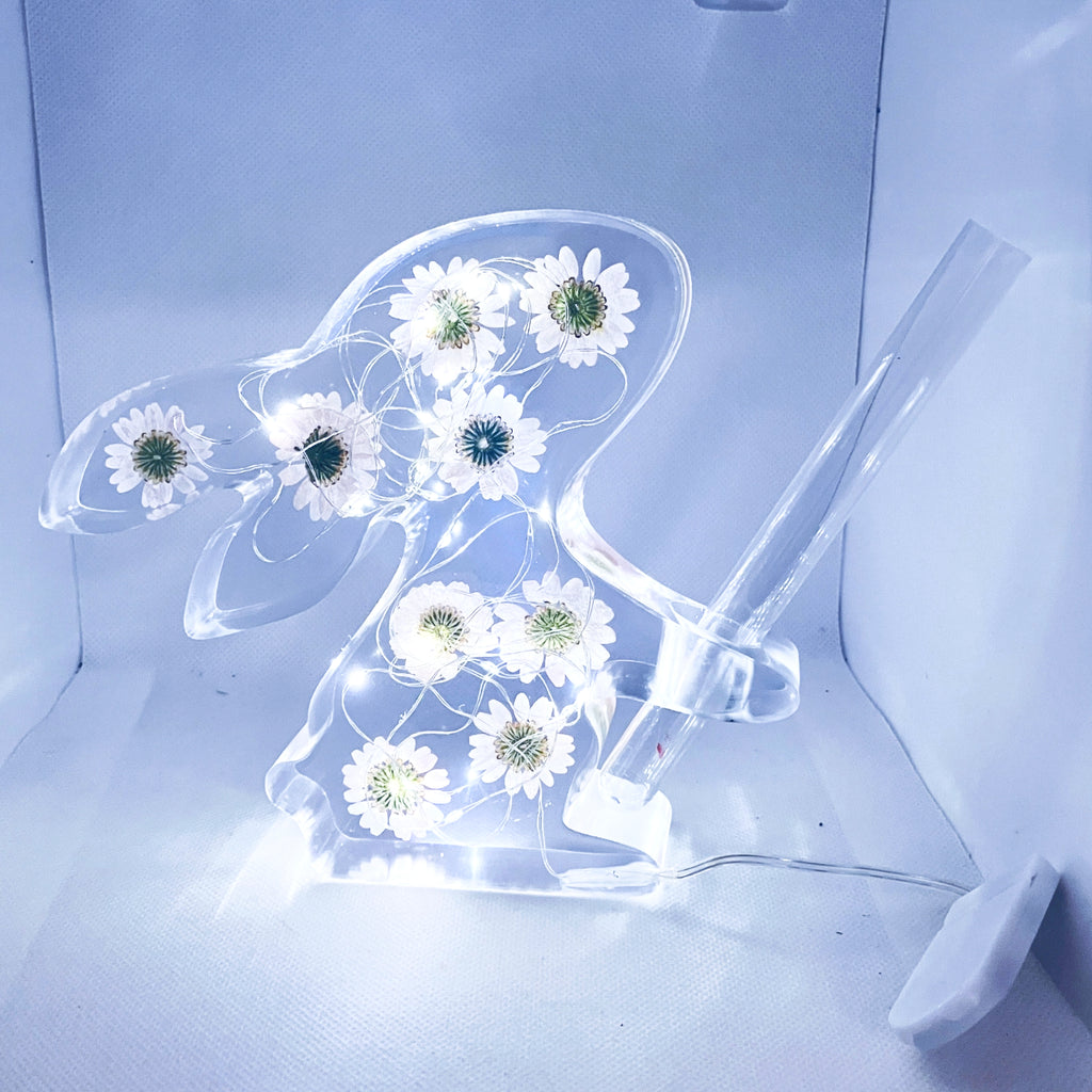 Led Pink Bunny Flower Vase image 5