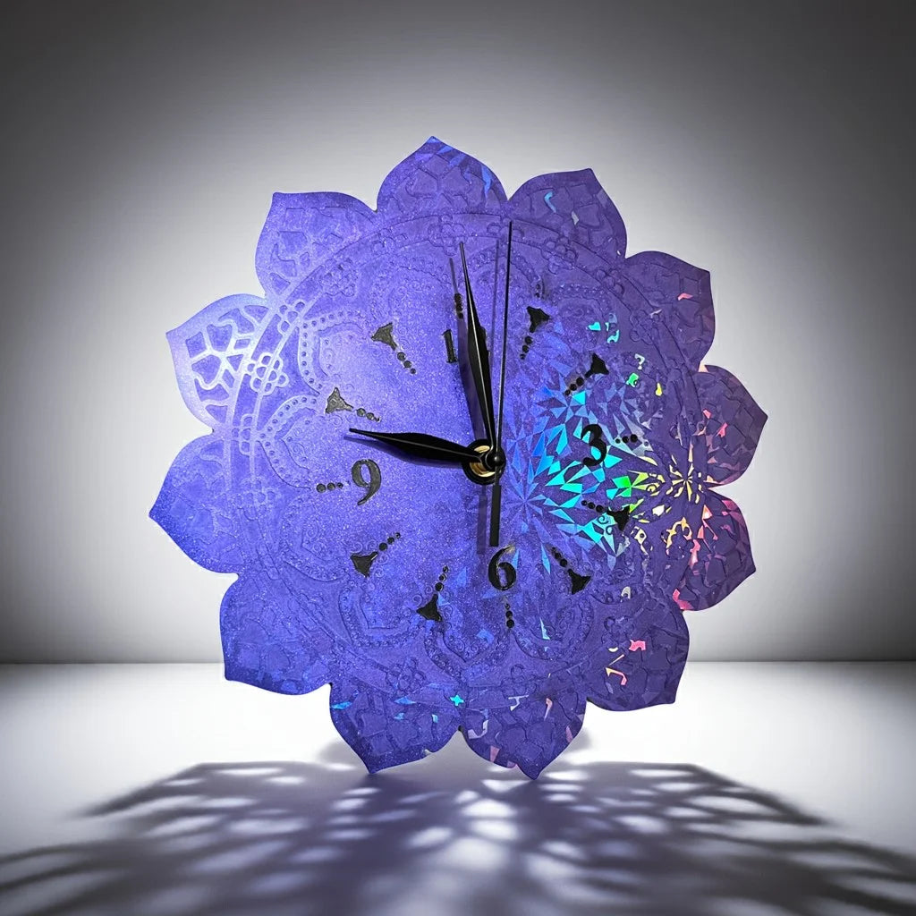 Holographic Resin Wall Clocks  image 3