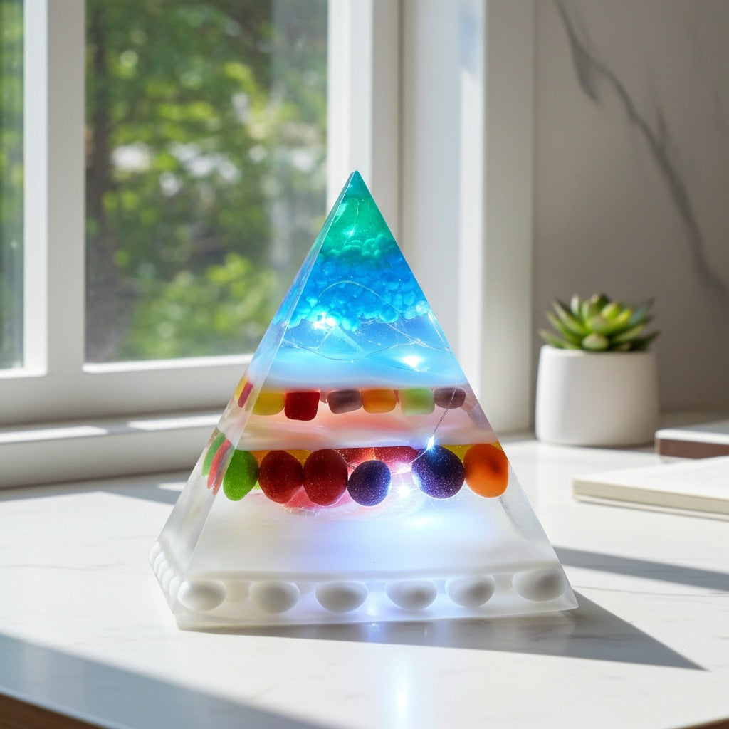 Bespoke Large Resin Pyramid Lamp image 1