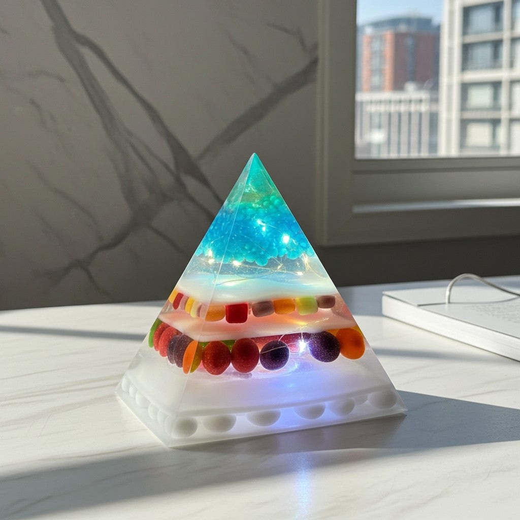 Bespoke Large Resin Pyramid Lamp image 6
