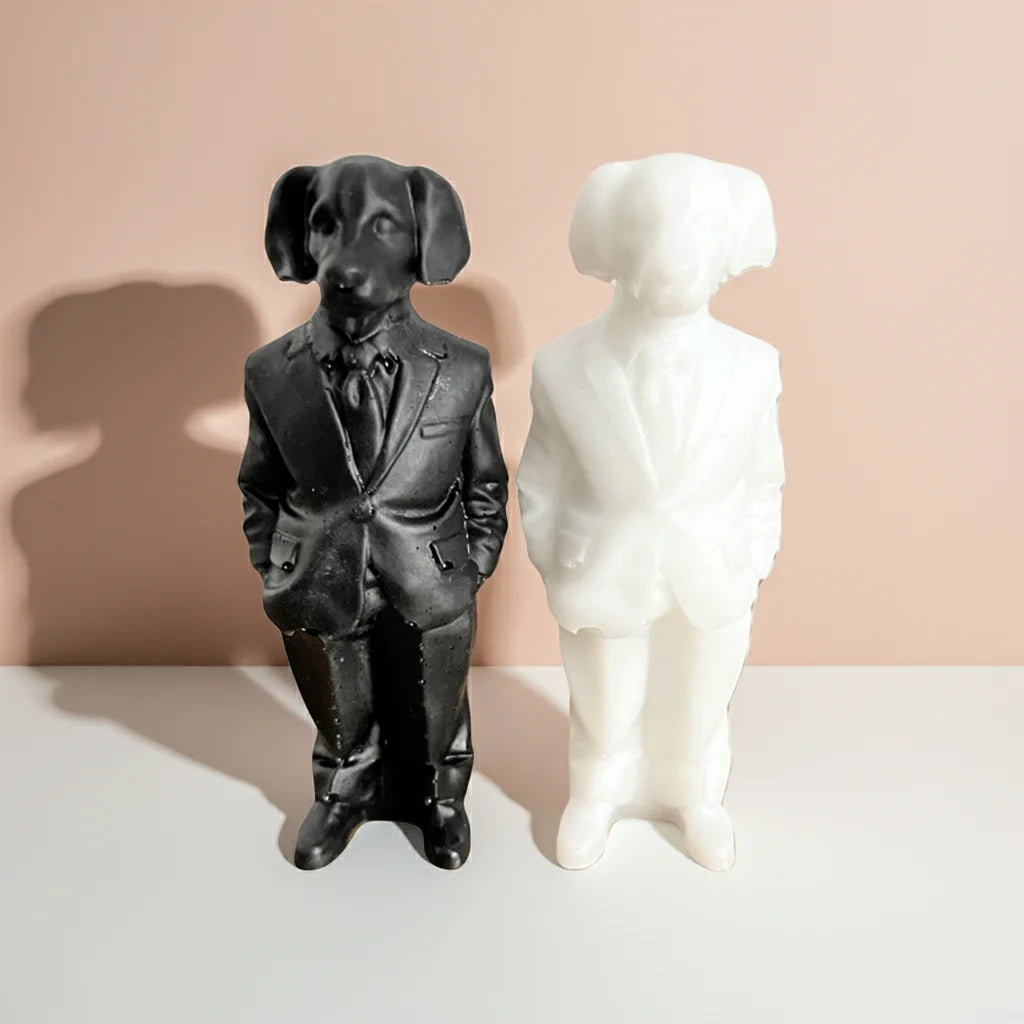Handmade Suited Dog Figurine Ornaments image 0