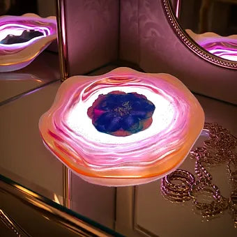 Resin Metallic Wave Storage Tray Plate image 1