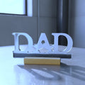 Blue Resin Father's Day Plaque Dad Birthday Desk Gift