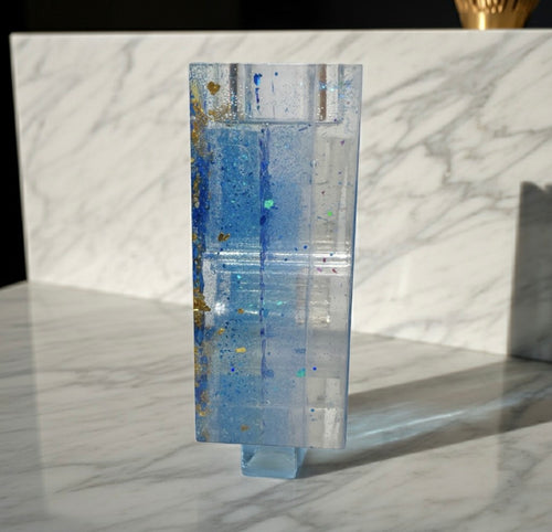 2 Handmade Resin Heart Decorative Tea Light Holders