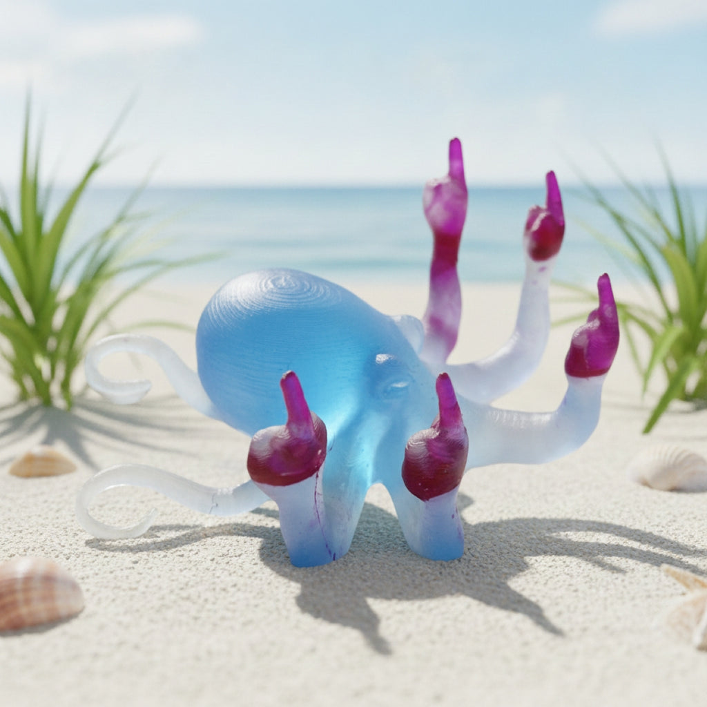 Handmade Novelty Funny Fingers Octopus Ring Holder Organiser Ornaments