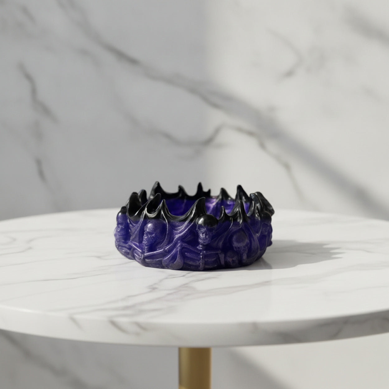 Handmade Gothic Skull Skeleton Storage Dish Trays