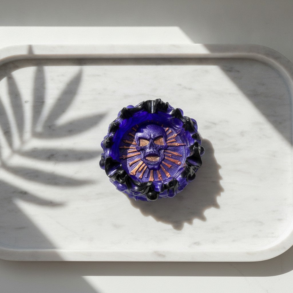 Handmade Gothic Skull Skeleton Storage Dish Trays