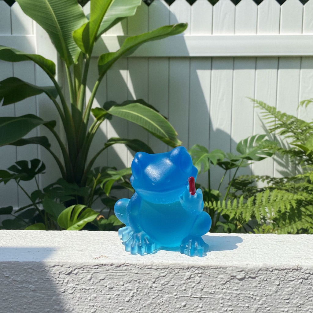 Handmade Novelty Funny Finger Resin Frog Statue Ornaments