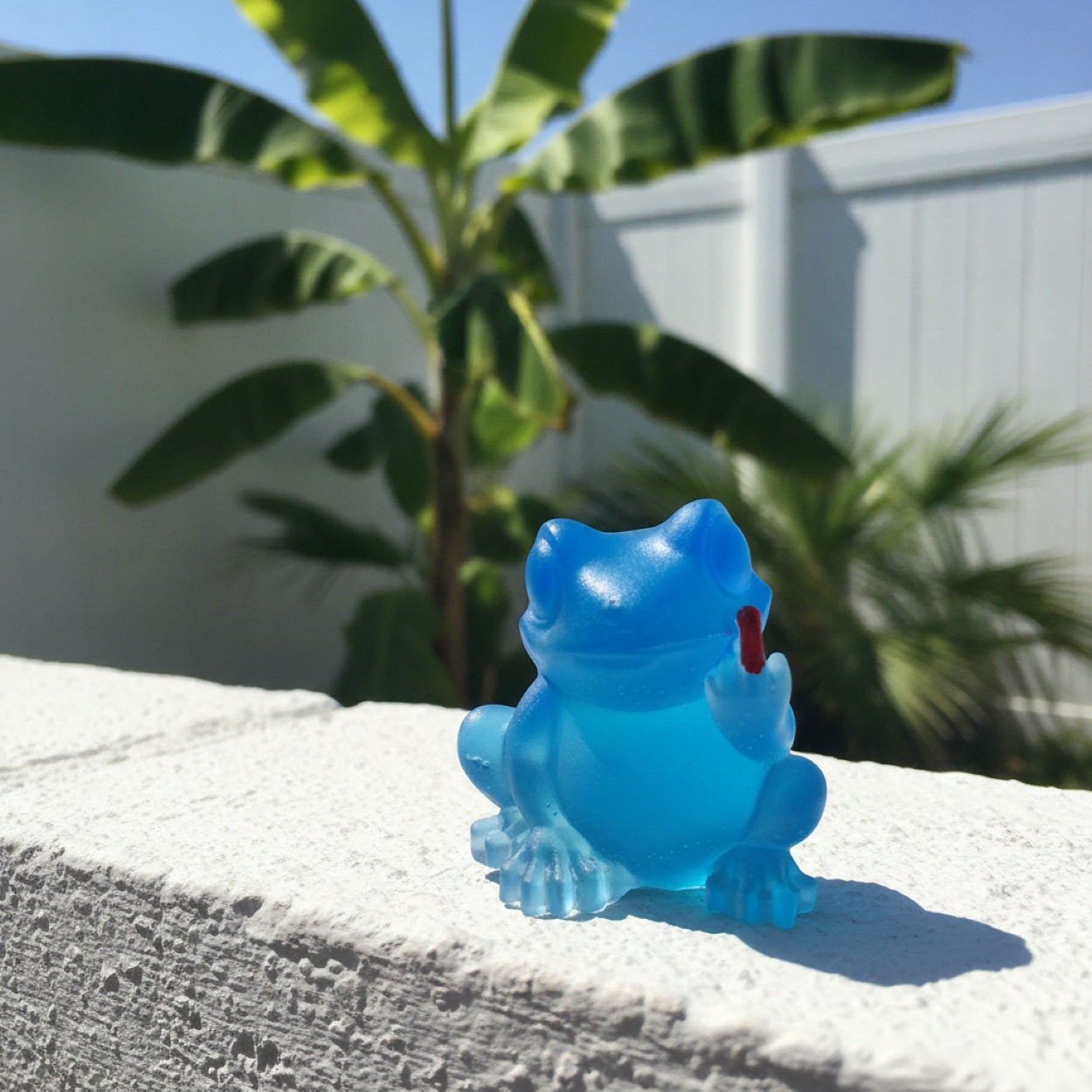 Handmade Novelty Funny Finger Resin Frog Statue Ornaments
