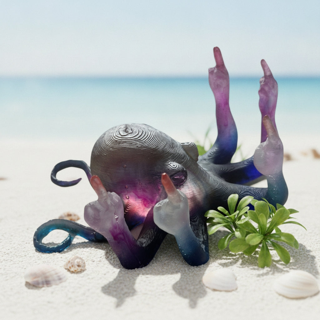 Handmade Novelty Funny Fingers Octopus Ring Holder Organiser Ornaments