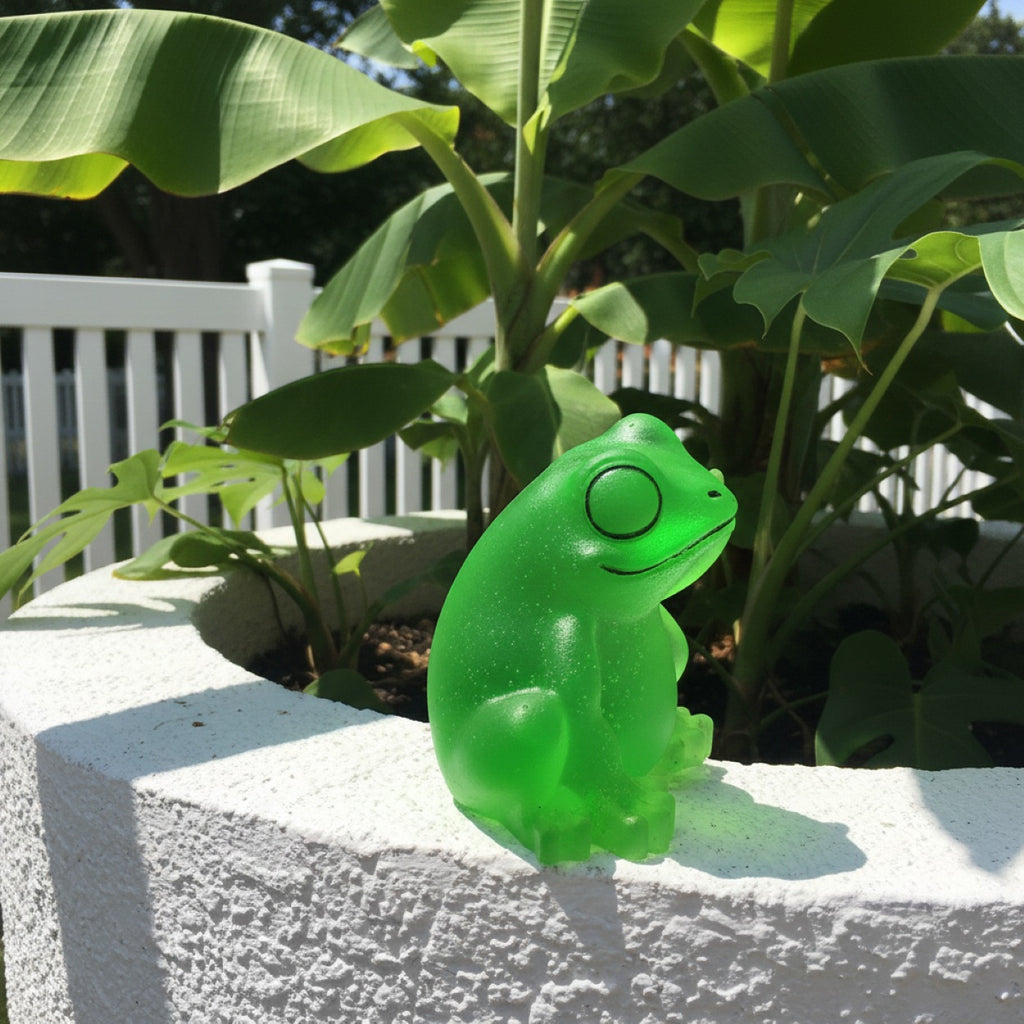 Handmade Novely Funny Finger Resin Frog Statue Ornaments