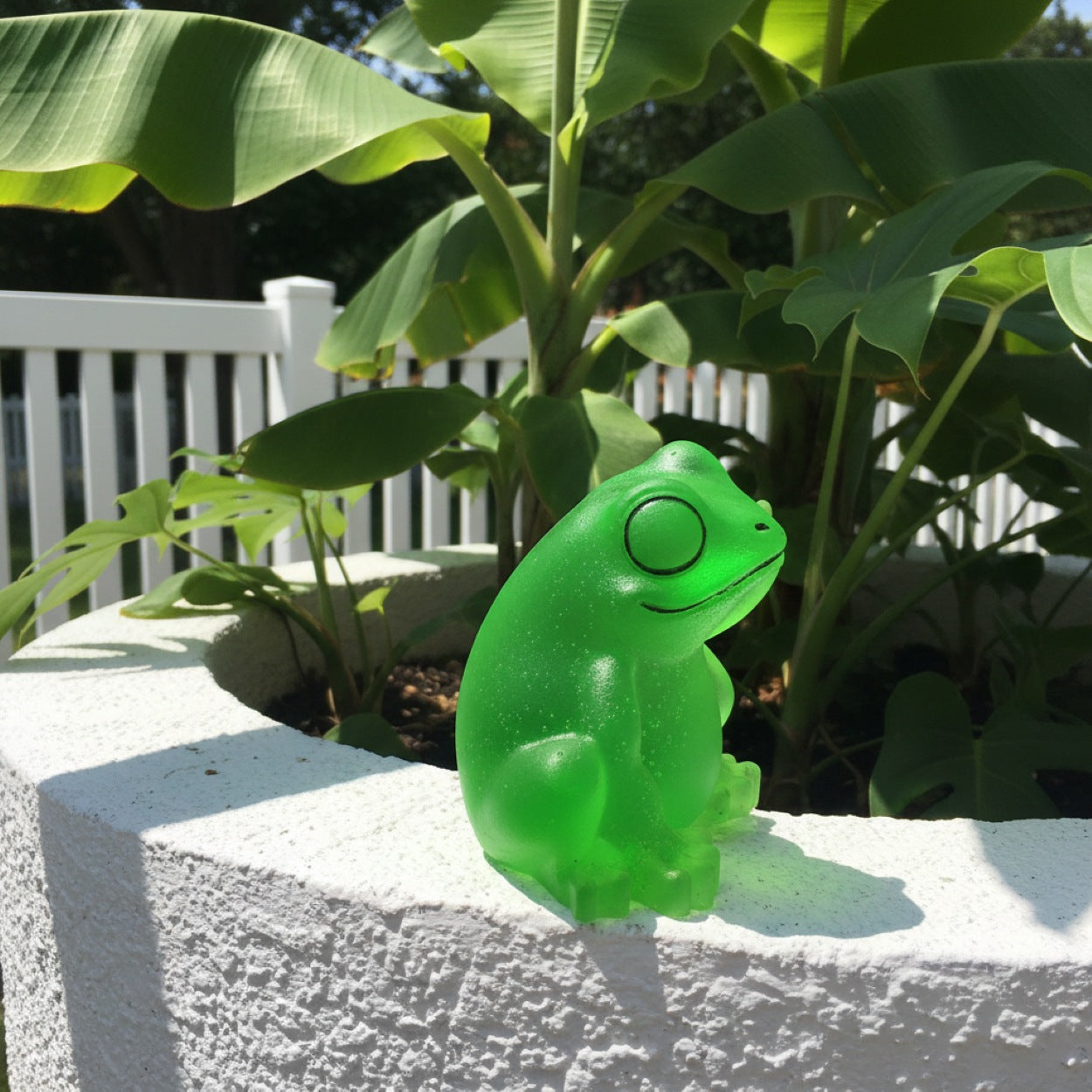 Handmade Novely Funny Finger Resin Frog Statue Ornaments