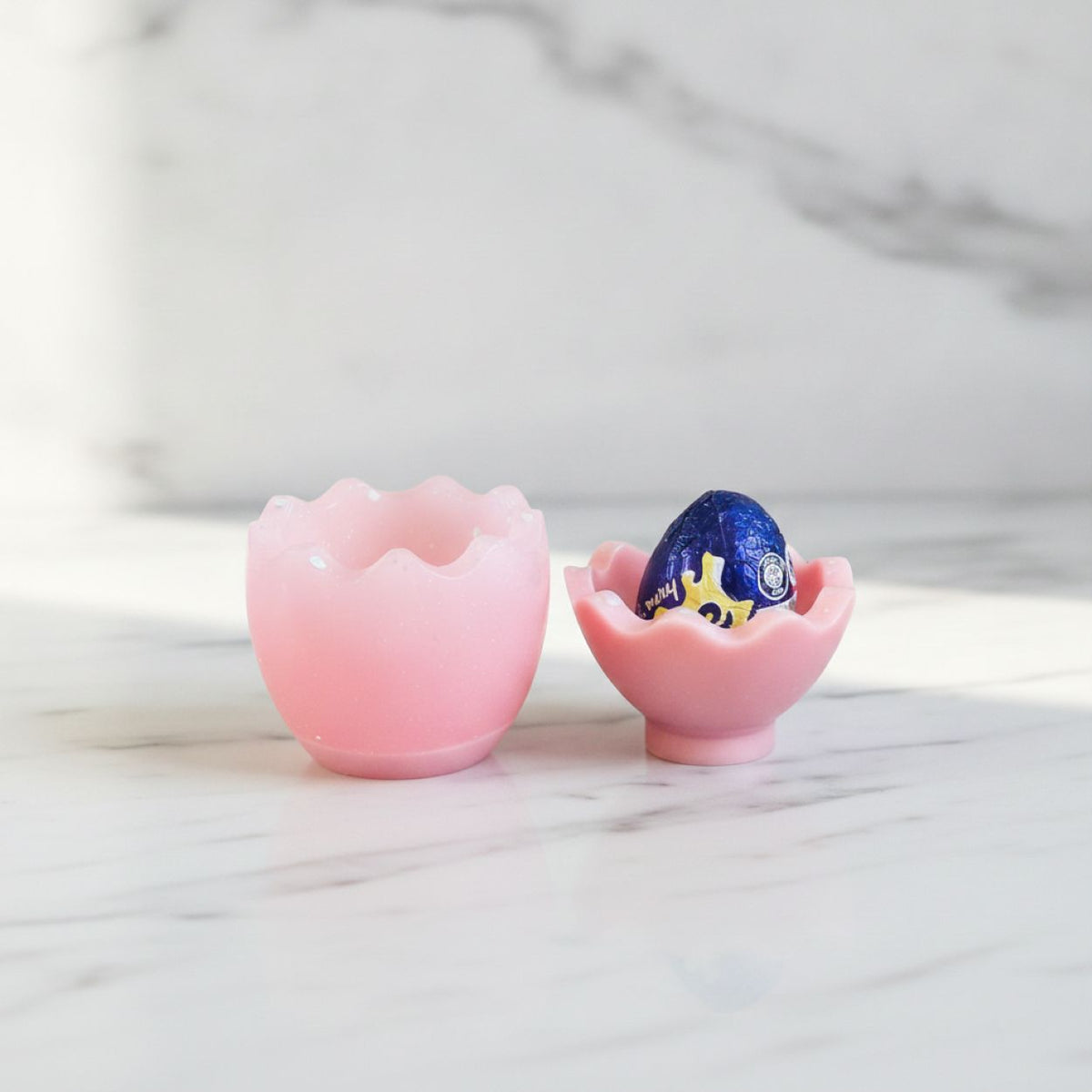 Handmade resin Pink egg cup holder gifts
