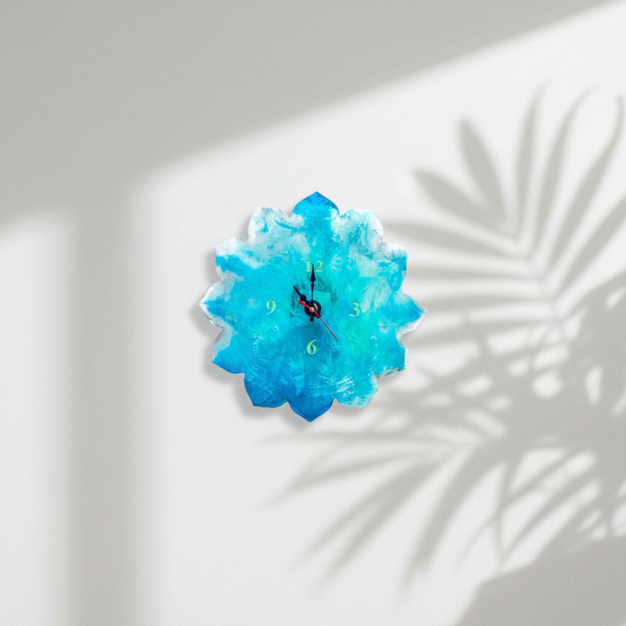 Holographic Resin Wall Clocks