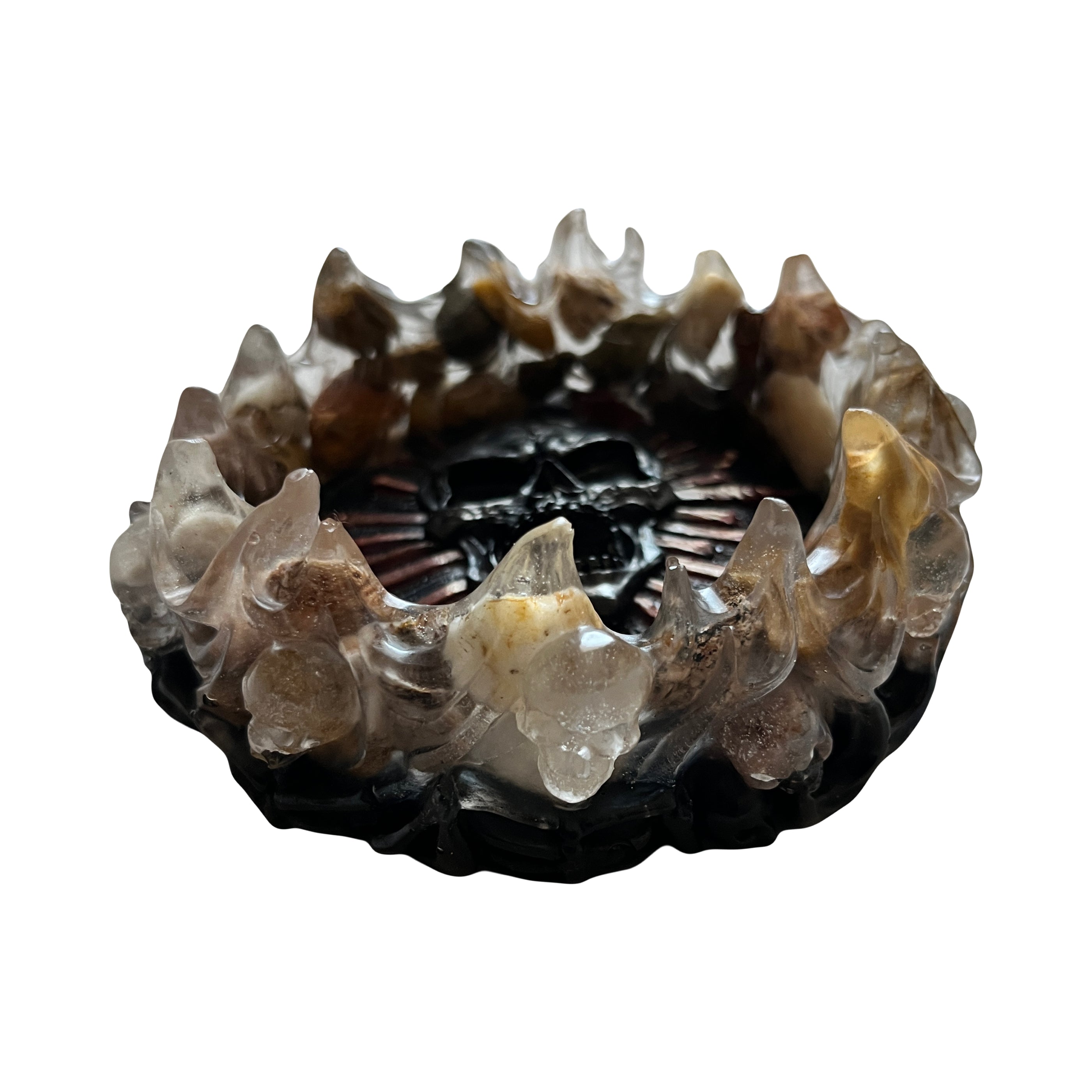 Handmade Gothic Skull Skeleton Storage Dish Trays