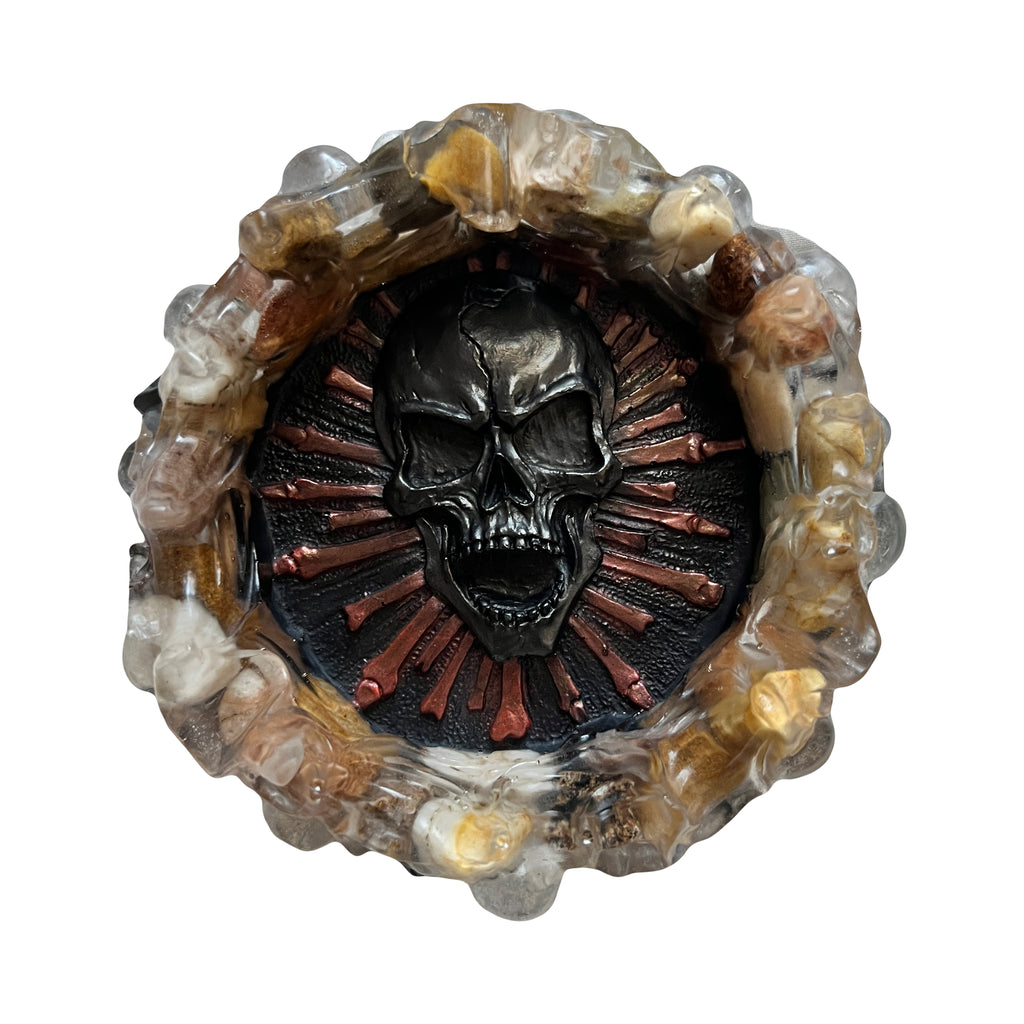 Handmade Gothic Skull Skeleton Storage Dish Trays