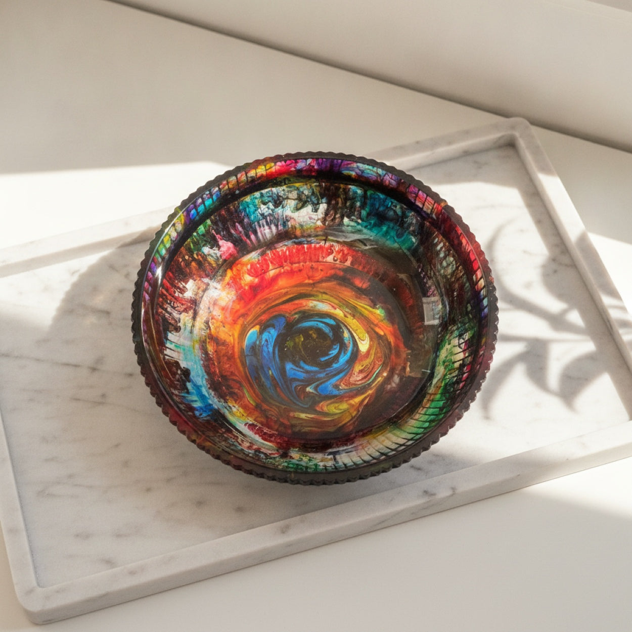 Handmade Resin Fruit Bowls Home Decor Storage