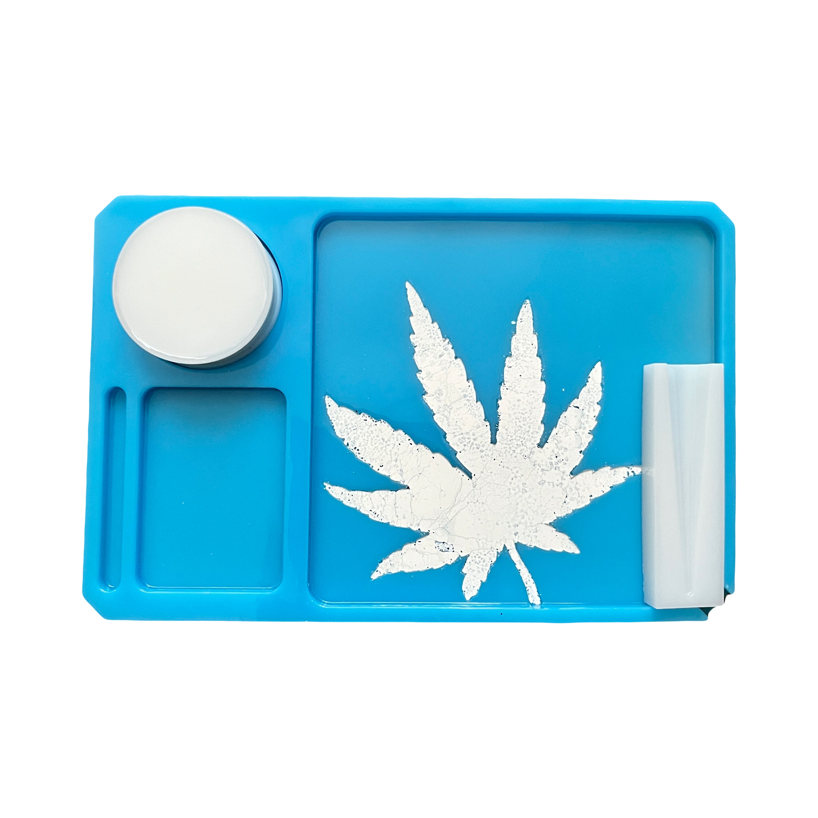 Large Handmade Resin Rolling Weed Tray And Grinder