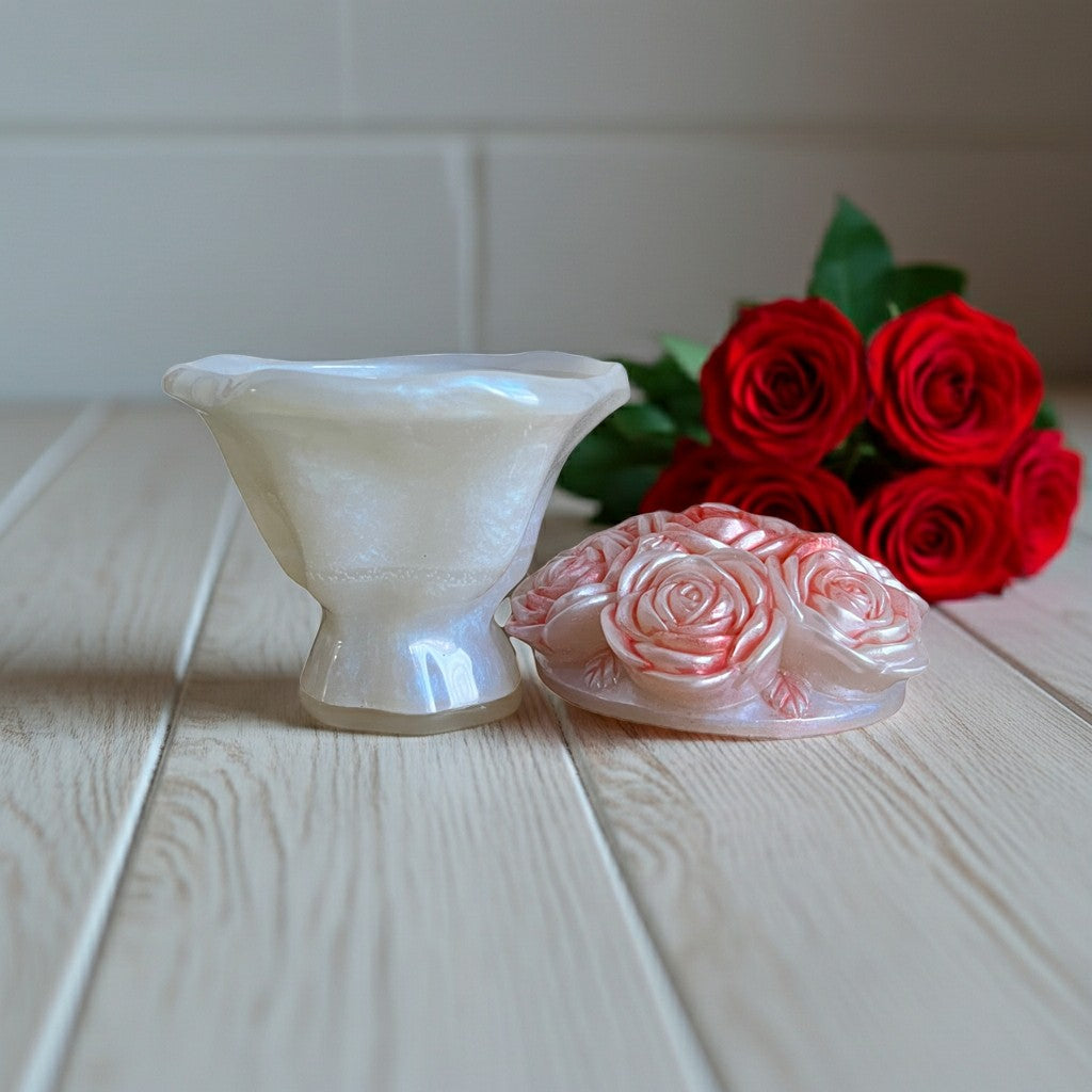 Valentine Mother's Day Red Rose Trinket Jars image 4