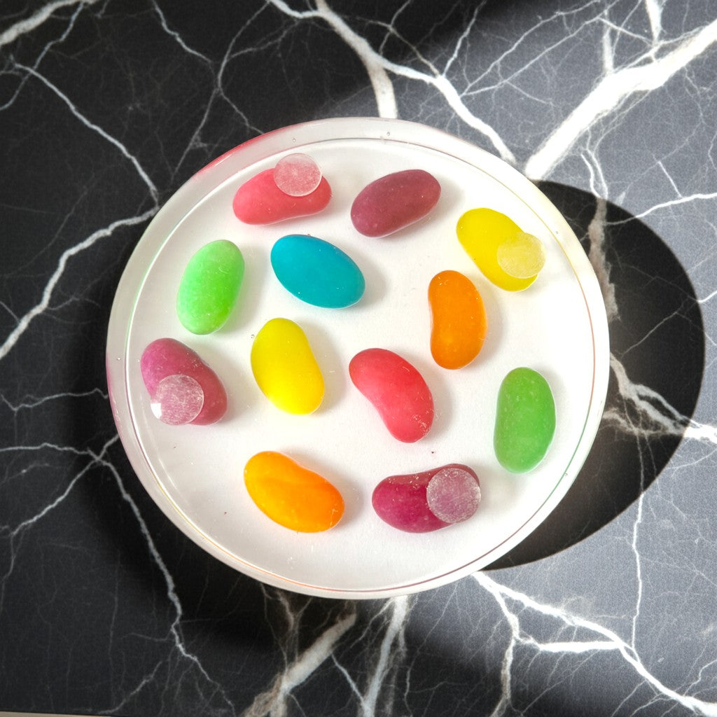 2 Multi Colour Jellybean Sweets Coasters image 3