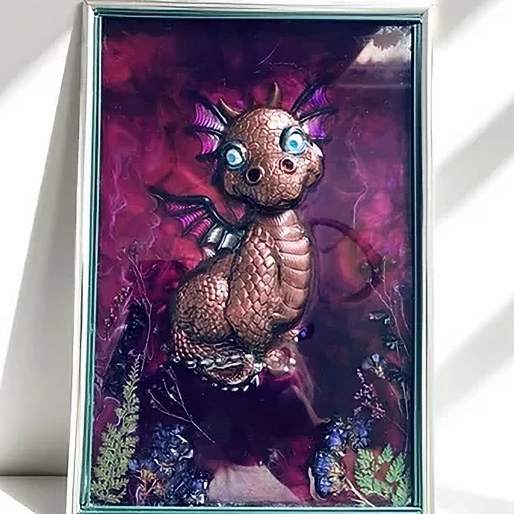 Baby Dragon 3D Picture Wall Art Decal image 2