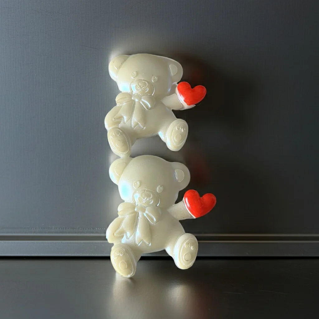 Metallic Teddybear Fridge Magnets Gift image 3