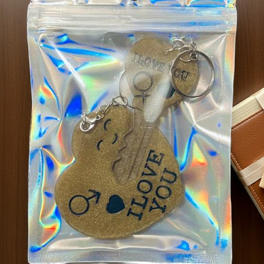 Love Heart Keychain Gifts For Him and Her image 3