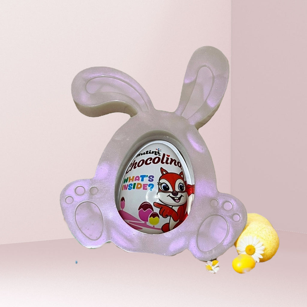 Pink Easter Bunny Gift With Egg image 0